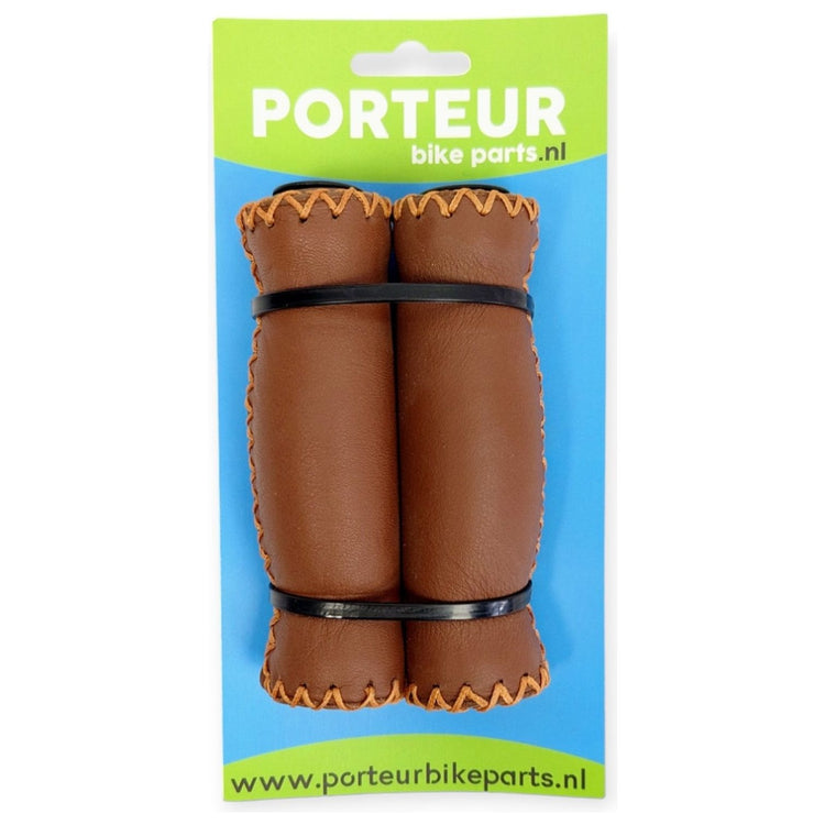 Poignées porturiques en cuir portur marron