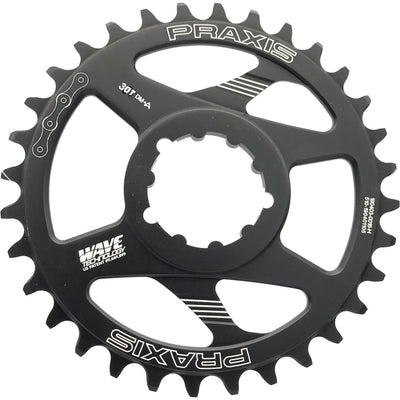 Praxis Chain Top 1x MTB DM-A 30T en acier noir