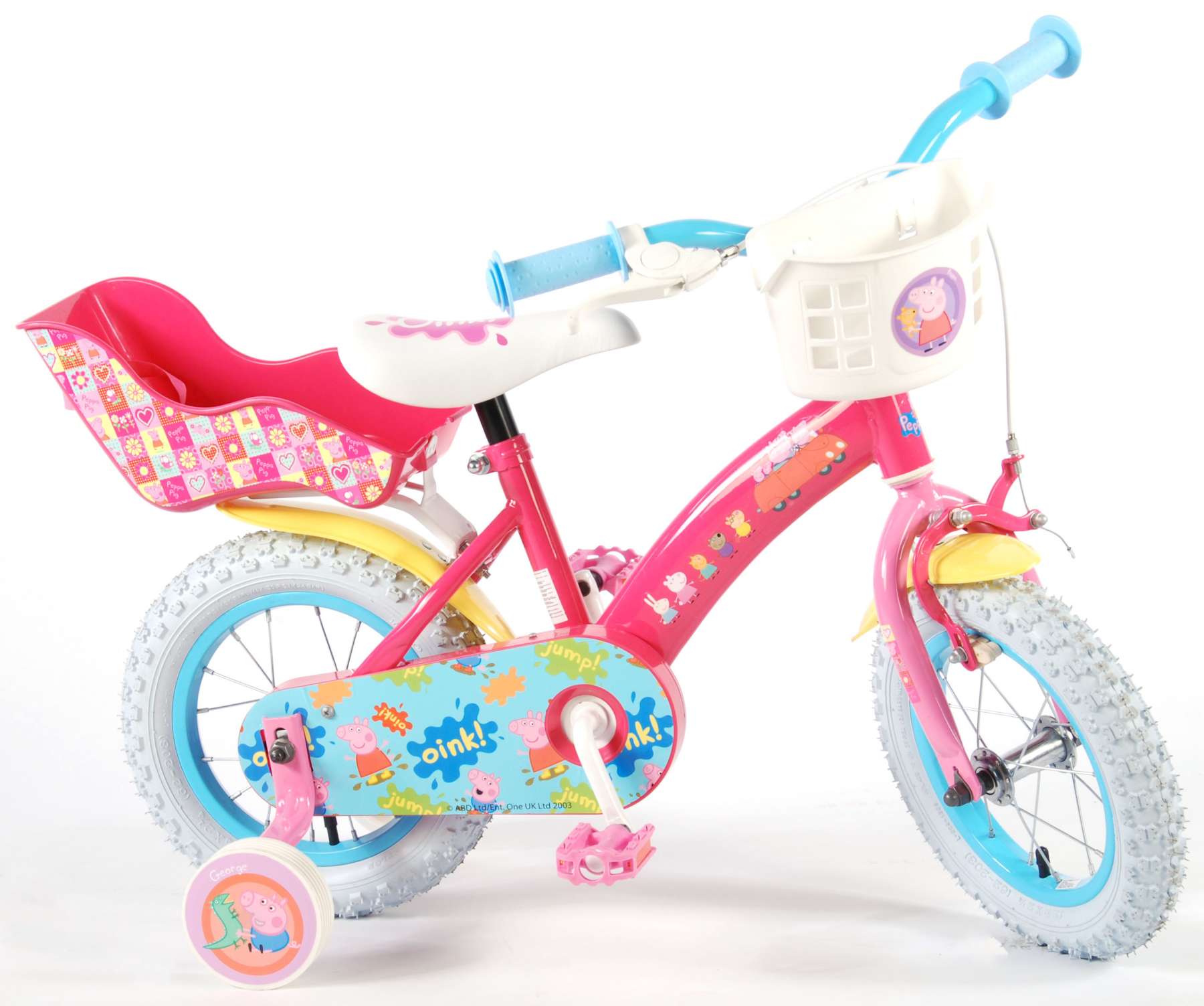 Vélo pour enfants Peppa Pig - filles - 12 pouces - rose