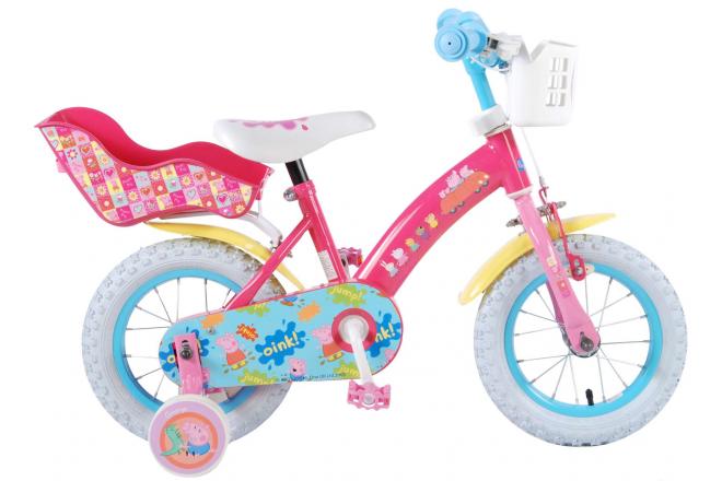 Vélo pour enfants Peppa Pig - filles - 12 pouces - rose