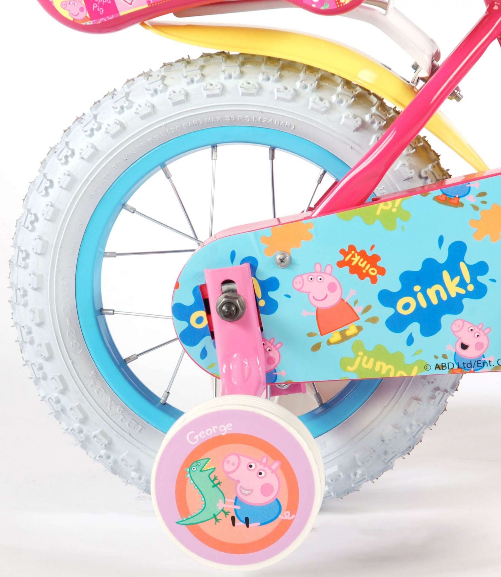 Vélo pour enfants Peppa Pig - filles - 12 pouces - rose