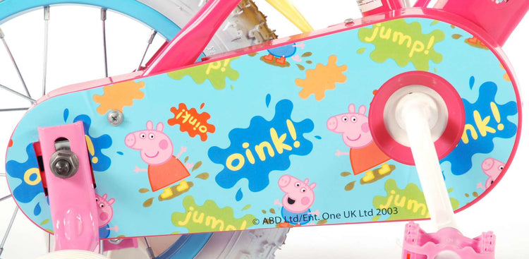 Vélo pour enfants Peppa Pig - filles - 12 pouces - rose