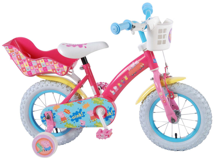 Vélo pour enfants Peppa Pig - filles - 12 pouces - rose