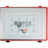 Bofix 226600 Coffret assortiment 12 compartiments anneaux cuivre rouge