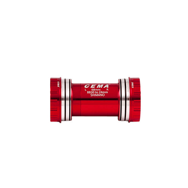 CEMA BRACKETAS BB30 interlock shimano-rvs-rood