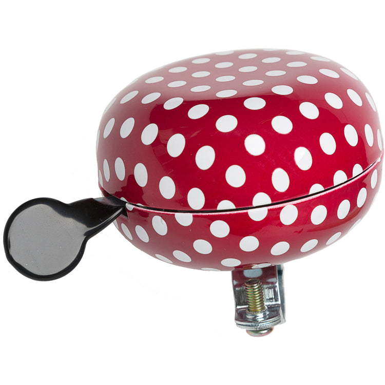 Newlooxs nouveau ding dong bell 80mm à pois rouge