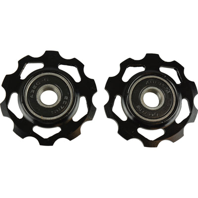 VWP Jeu de roues de dérailleur alu 10t. comp. SH CA Sram PUL-02