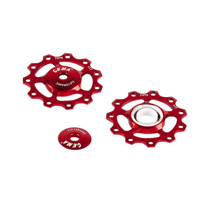 Cema deraaleur swies alu 9 10 11v rouge complet rouge en céramique