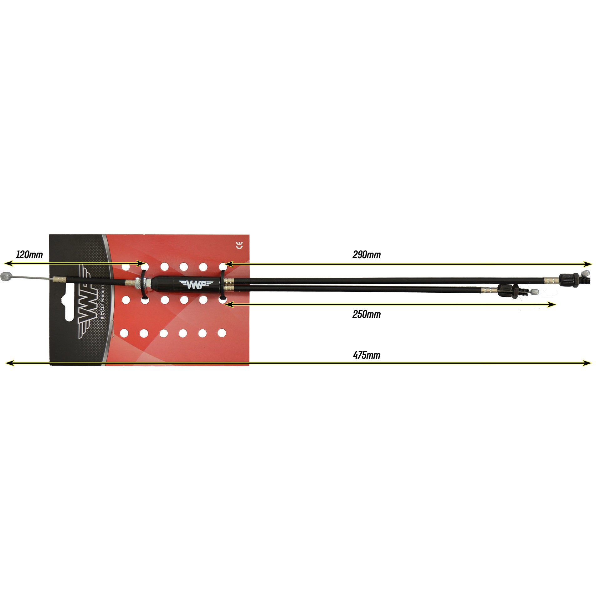 VWP VWP au-dessus du câble de frein Cpl. M Stelb. 475 mm Black Freestyle