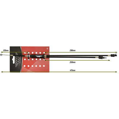 VWP VWP au-dessus du câble de frein Cpl. M Stelb. 475 mm Black Freestyle