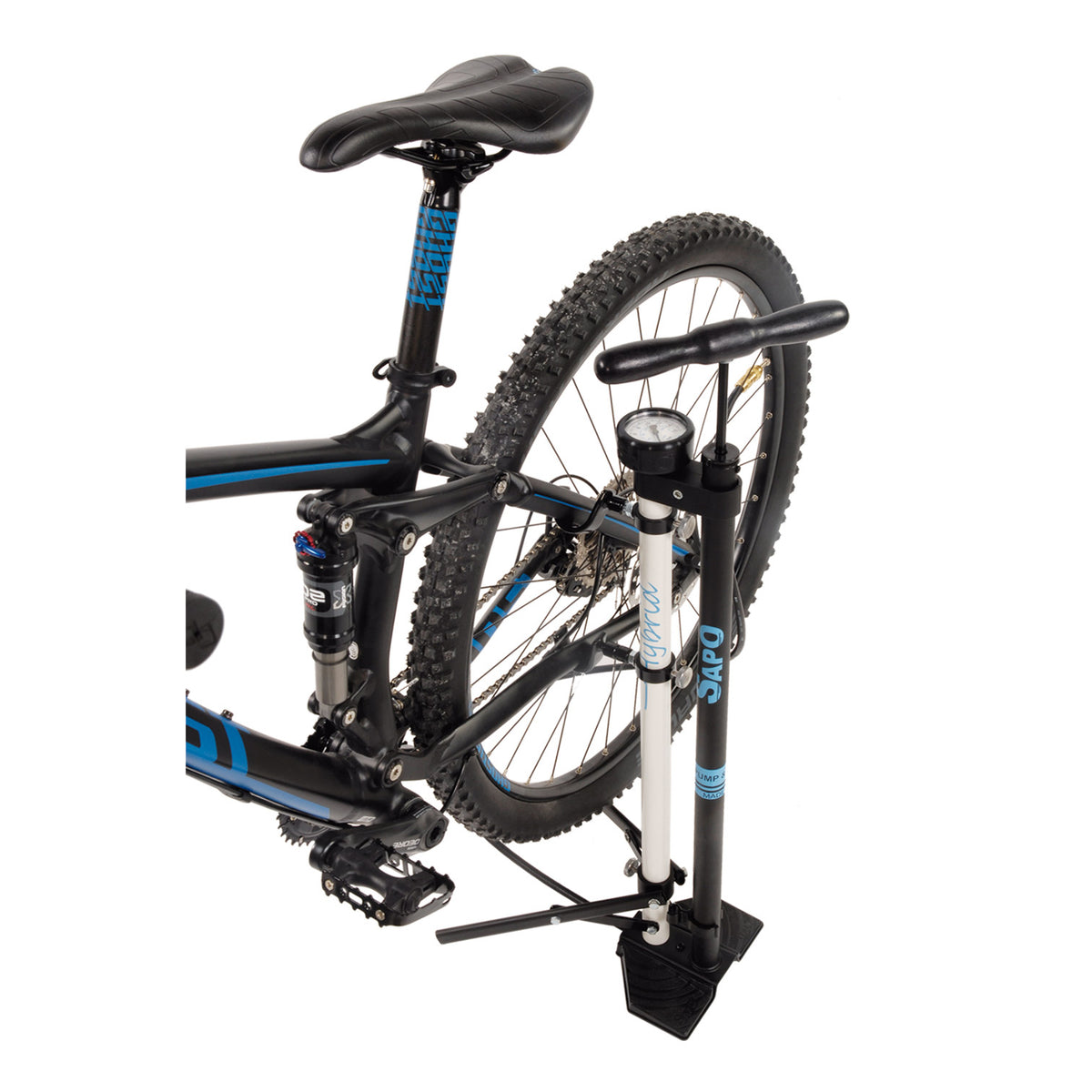 Pompe de plancher hybride SAPO m Standard du vélo M Manomètre HV FV AV
