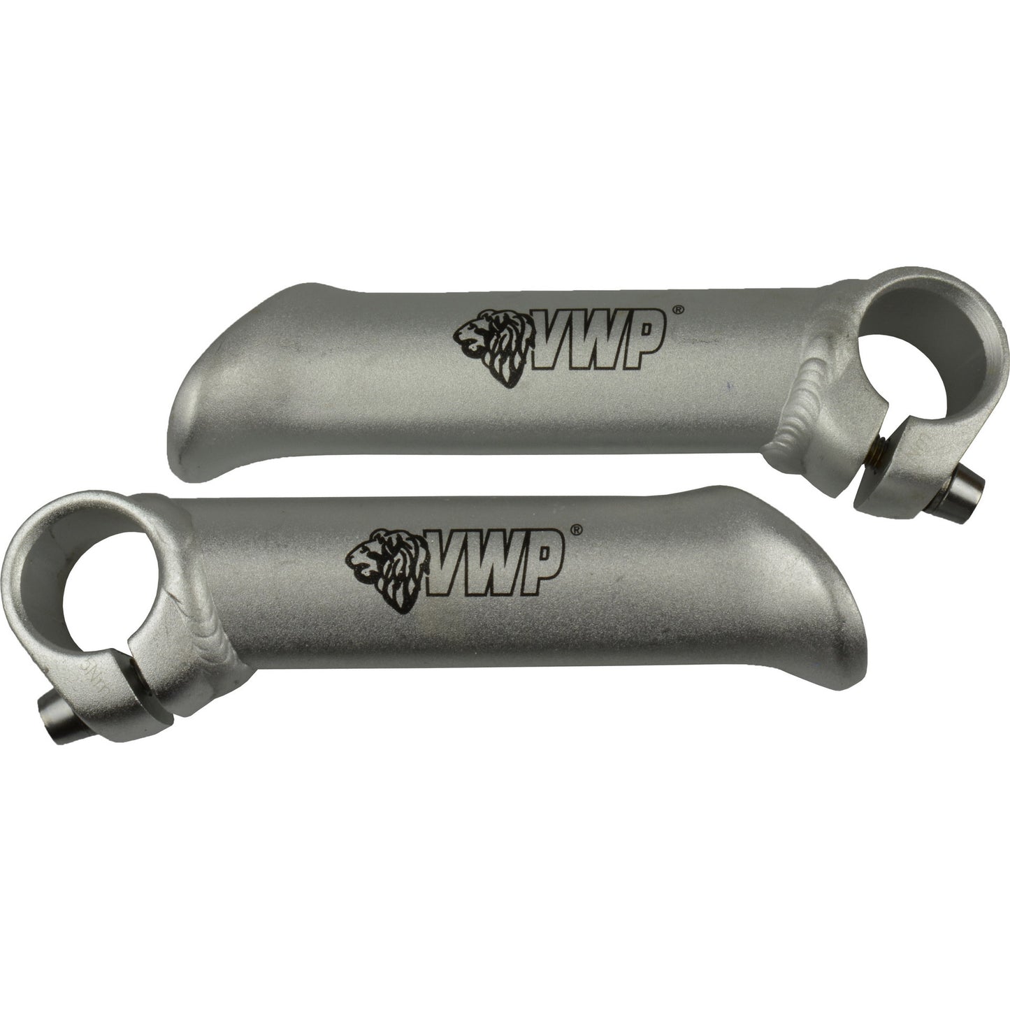 VWP Bar-Ends forgés Forgés courts à droite en aluminium argent