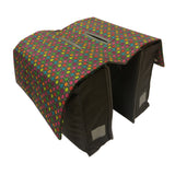 Sac à vélo à double basilic gris avec des fleurs colorées 20L - afbeelding 2