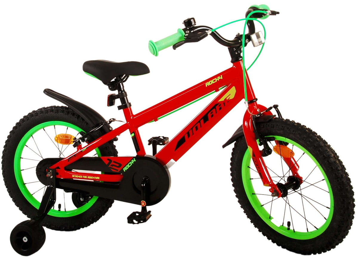 Volare Rocky Children's Bicycle - Boys - 16 pouces - Red - deux freins à main