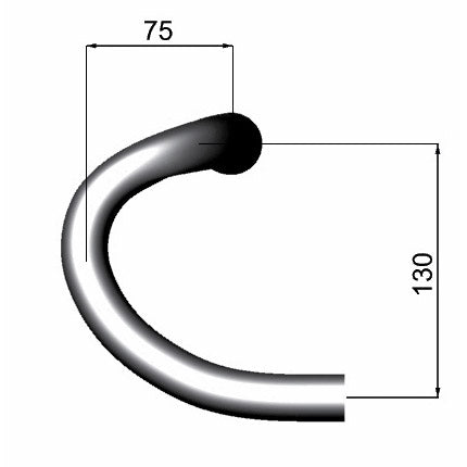 Stander Bend Zero-100 compagnons extérieurs 46 cm noir