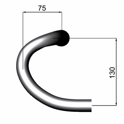 Stander Bend Zero-100 compagnons extérieurs 46 cm noir