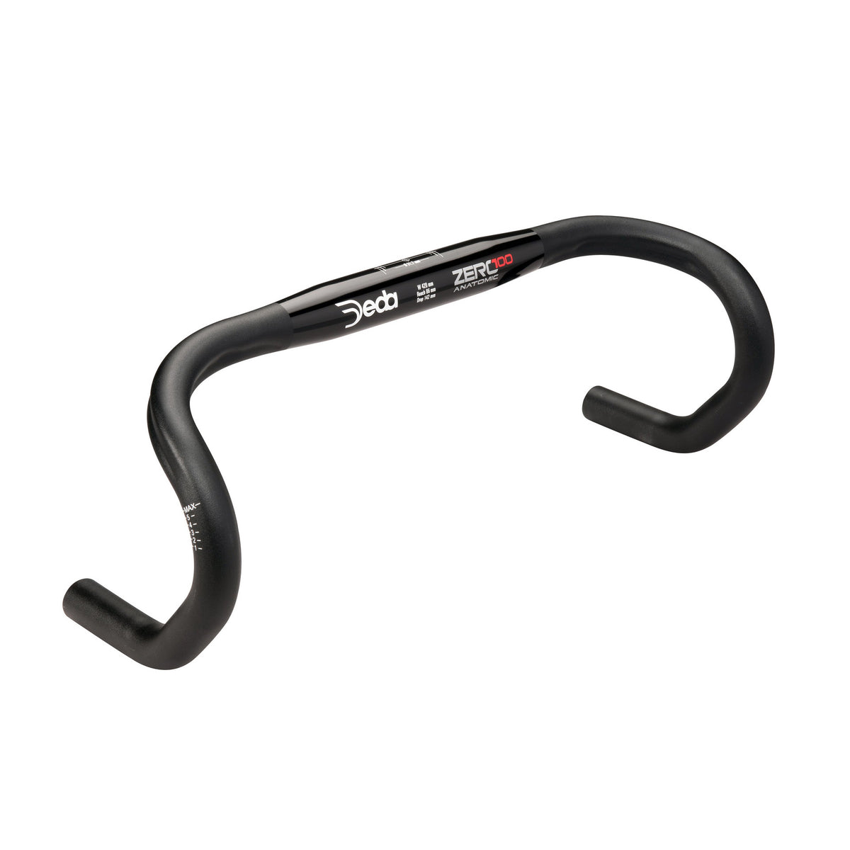Deda Direering Zero100 Anatomic 42 cm Aluminium noir
