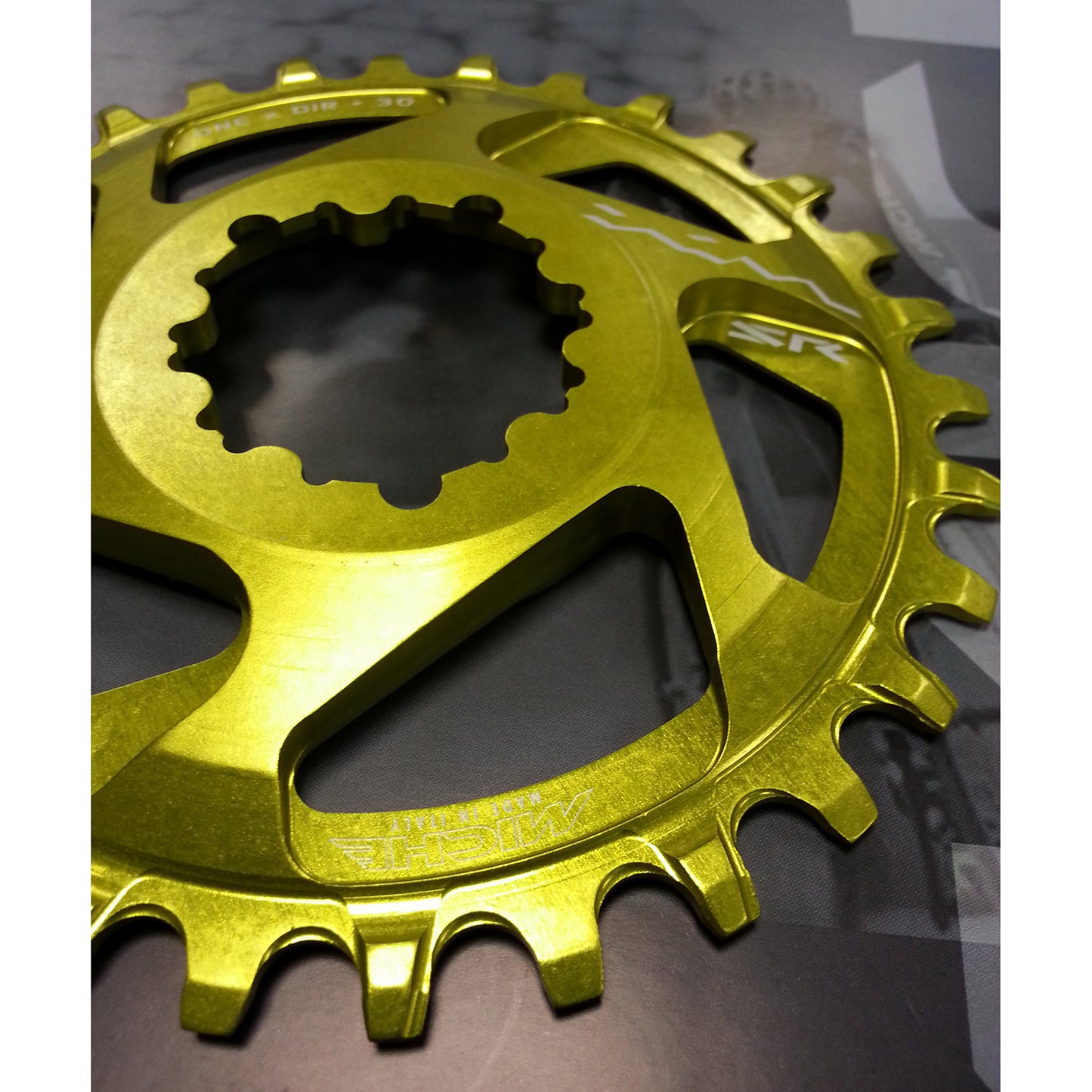Miche Chain Top 11V 30T XM SR Geel Aluminium