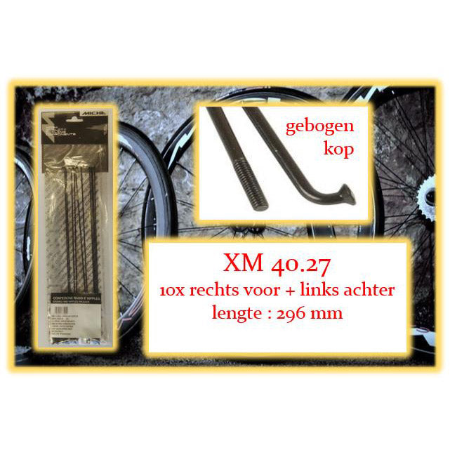 Miche Spaak + Nip. 10x RV + LA XM 40.27