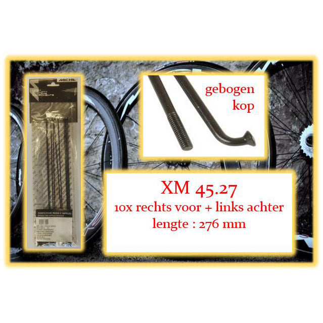 Miche Spaak + Nip. 10x RV + LA XM 45.27