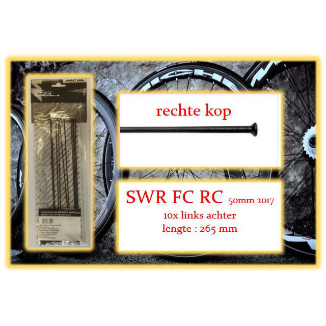 Miche Spaak + Nip. 5x La SWR FC RC 50 mm RIM WIRE 2017