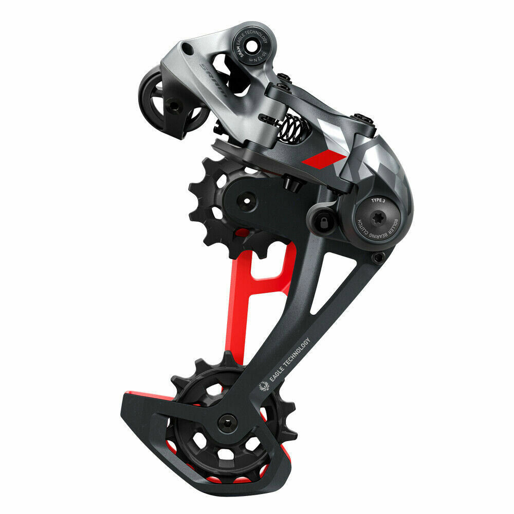 Sram Sram Achterdailleur X01 Eagle 12V 52T Gray rouge