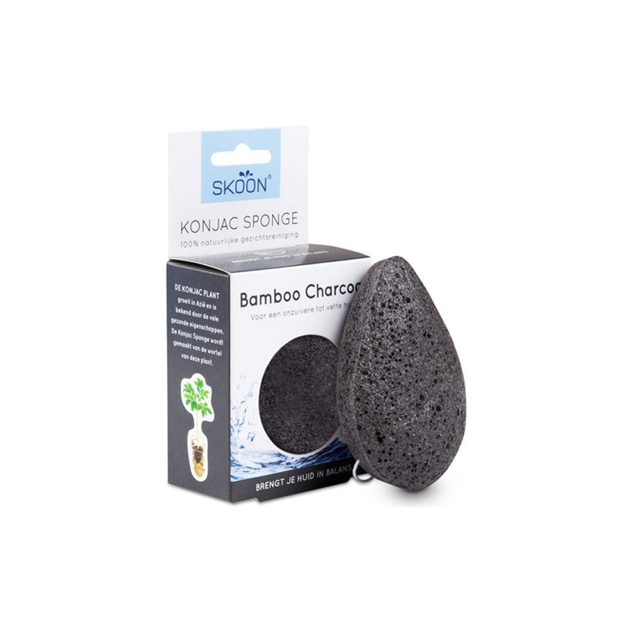 Skoon Konjac Sponge Bamboo Charcoal