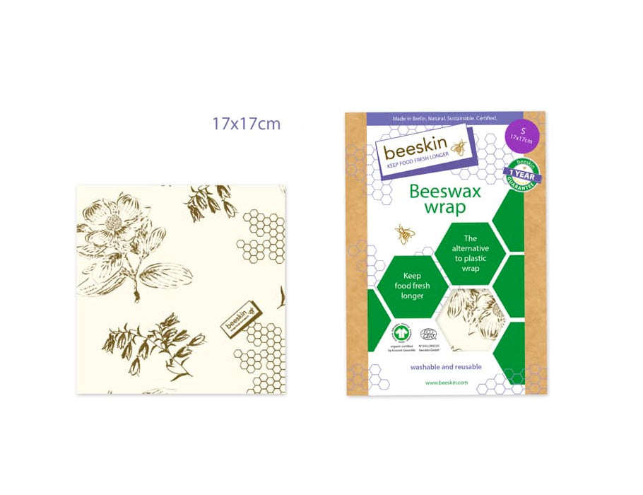 Gant de toilette d'abeille en peau d'abeille petite imprimé fleur 17x17