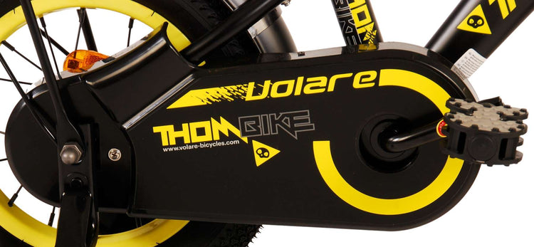 Volare Thombike Children's Bike - Boys - 12 pouces - Jaune noir