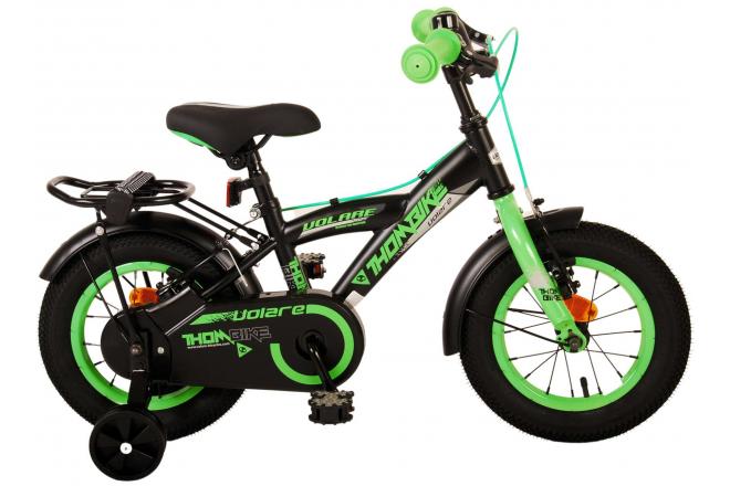 Volare Thombike Children's Bike - Boys - 12 pouces - Black Green - deux freins à main