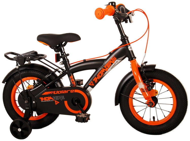 Volare Thombike Children's Bike - Boys - 12 pouces - Black Orange - deux freins à main