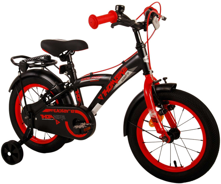 Volare Thombike Children's Bike - Boys - 14 pouces - Black Red - deux freins à main