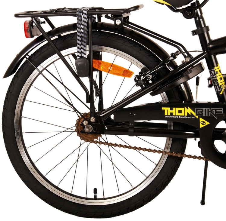 Volare Thombike Children's Bike - Boys - 20 pouces - Jaune noir - Freins à deux mains