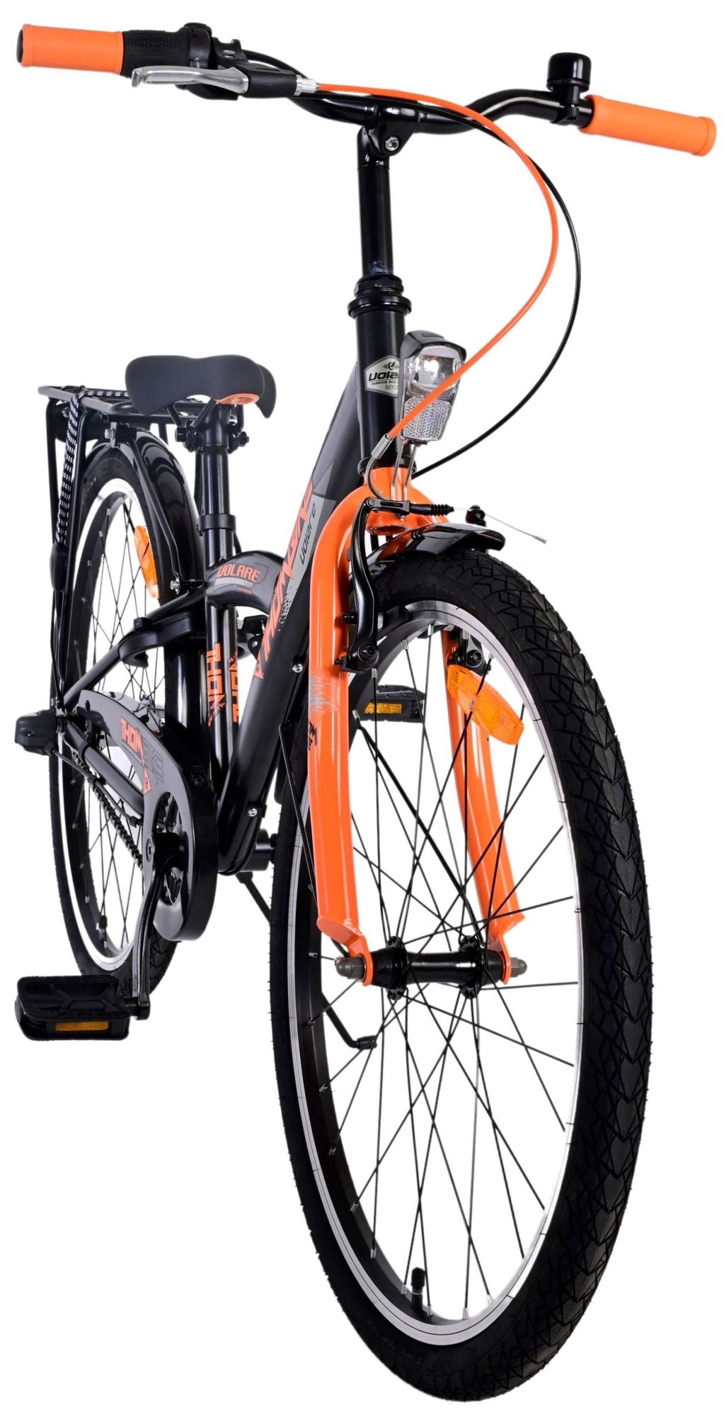 Volare Thombike Children's Bicycle - Boys - 24 pouces - Black Orange - 3 engrenages