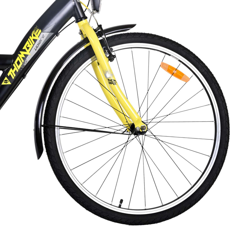Volare Thombike Children's Bike - Boys - 26 pouces - Jaune noir - 3 engrenages