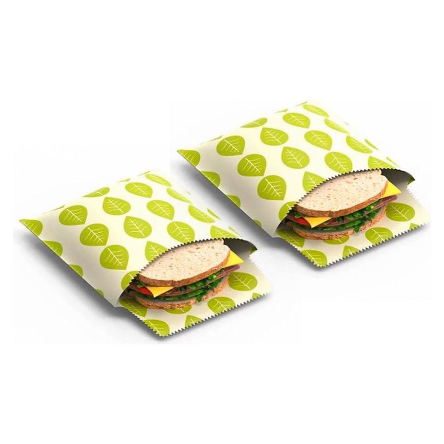 La cire végétalienne enveloppe le peloton de sandwich végétalien de 2