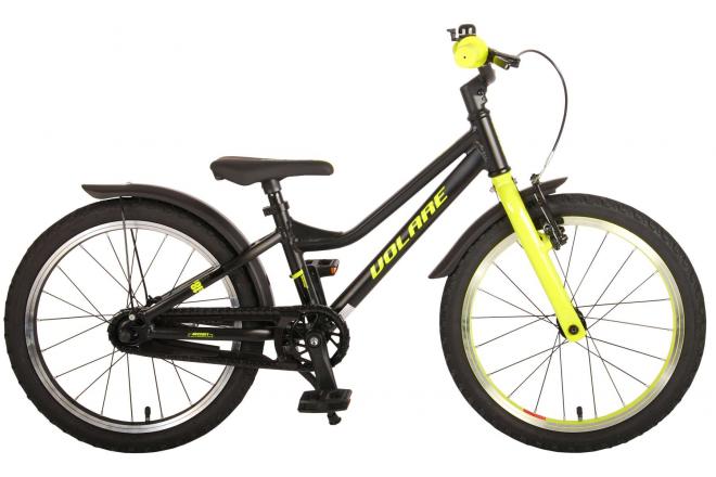 Volare Blaster Children's Bike - Boys - 18 pouces - Black Yellow Green - Prime Collection