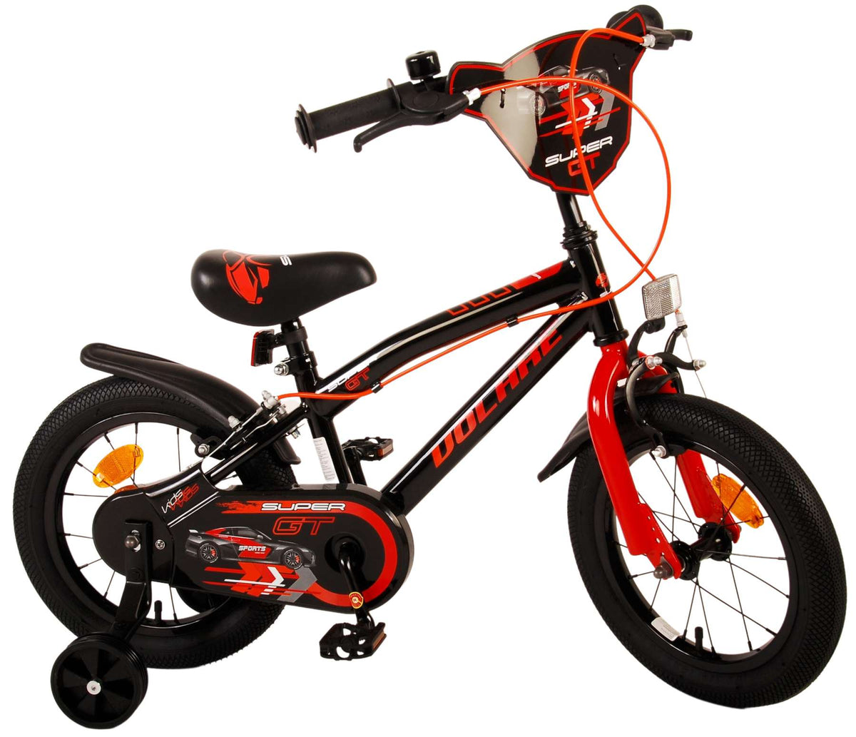 Volare Super GT Children's Bicycle - Boys - 14 pouces - Red - deux freins à main