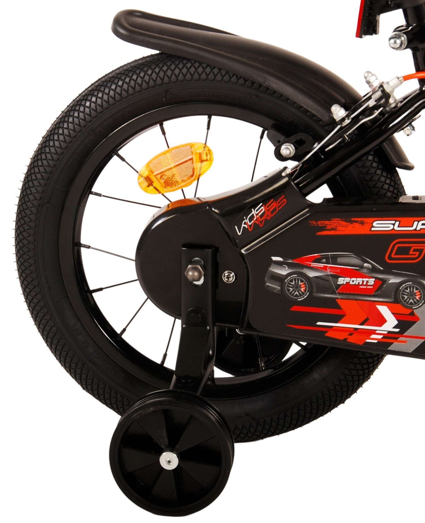 Volare Super GT Children's Bicycle - Boys - 14 pouces - Red - deux freins à main