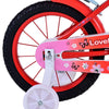 Volare les belles filles pour enfants filles 14 pouces rouges blancs