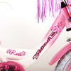 Volare Rose Children's Bicycle - Girls - 14 pouces - Blanc rose - 95% assemblé