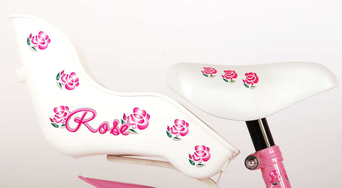 Volare Rose Children's Bicycle - Girls - 14 pouces - Blanc rose - 95% assemblé