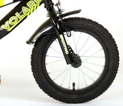 Volare Sportivo Children's Bicycle - Boys - 14 pouces - Black jaune néon - deux freins à main - 95% assemblés - afbeelding 5