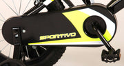 Volare Sportivo Children's Bicycle - Boys - 14 pouces - Black jaune néon - deux freins à main - 95% assemblés - afbeelding 6