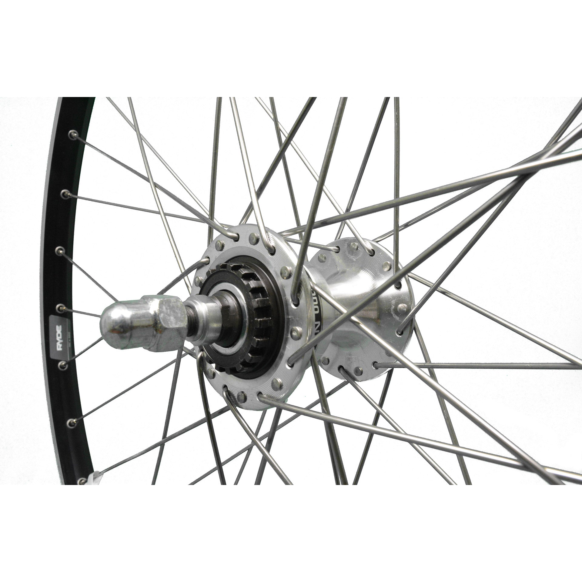 Roue avant 26 19-559 ZAC19 Rollerbr noir. Connectez Spaak14 en acier inoxydable