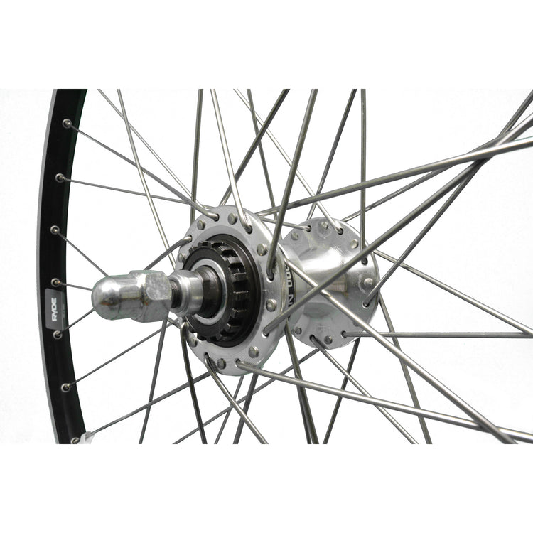 Roue avant 26 19-559 ZAC19 Rollerbr noir. Connectez Spaak14 en acier inoxydable