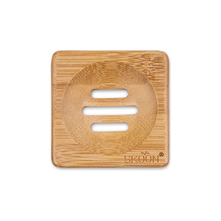 Porte-savon de skoon carré en bambou