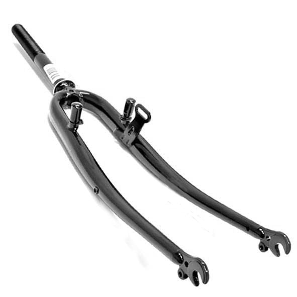 Hzb Fourche avant couronne ronde 24 pouces (540) 1 pouce v-brake+dyn 29cm noir