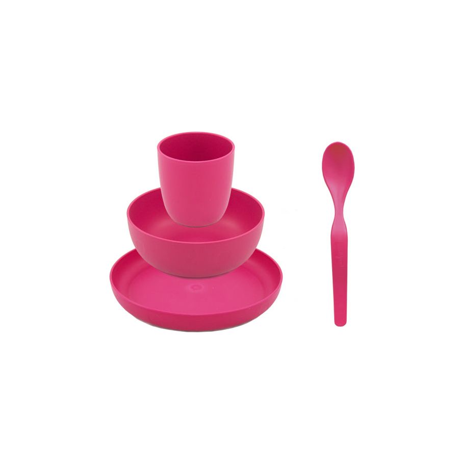 Ensemble de cadeaux de service ajaa rose bioplastique