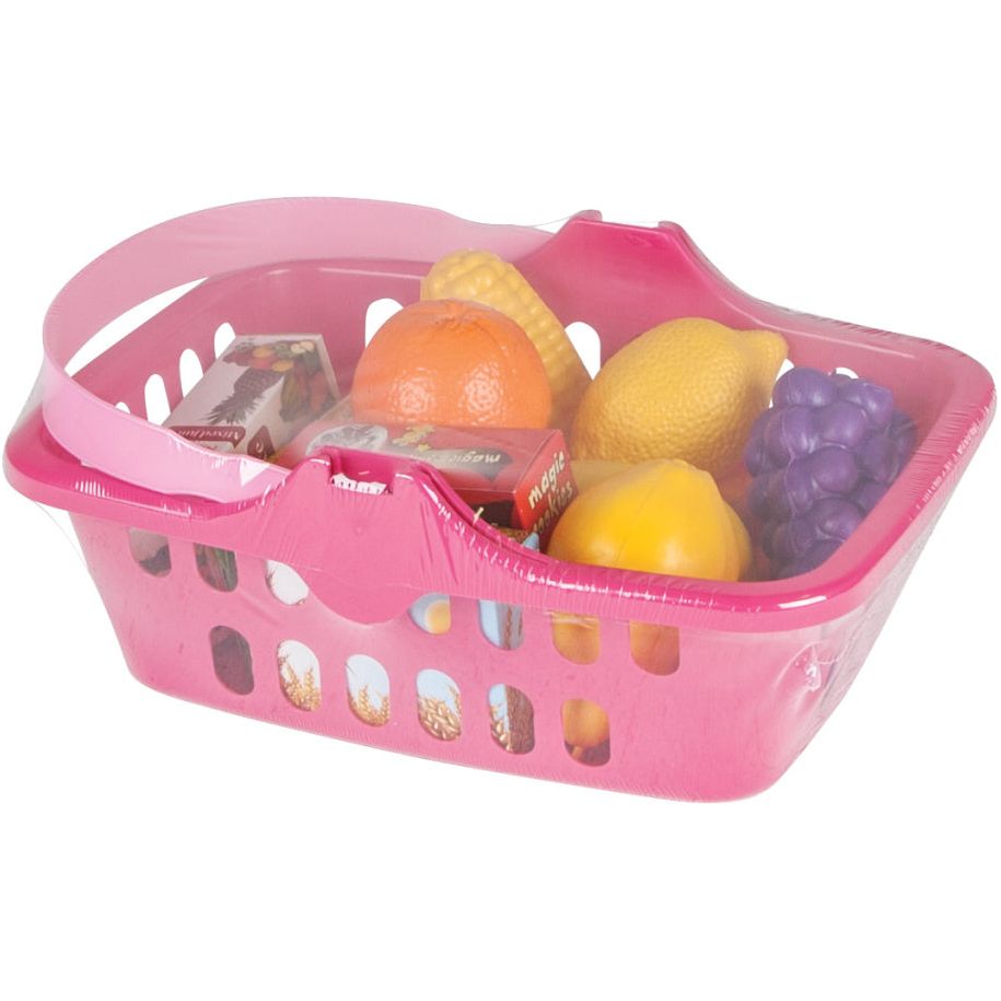 Panier de fruits jouet pilsan rose 17 pièces